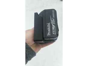 makita 18v Akku-Wandhalterung hand-Werkzeuge Batterie Batterie-Halter die Wandmontage 3d print model - Mito3D