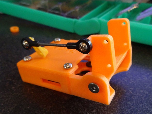 low profile pan tilt v2 runcam split 2 r c vehicles fpv mini talon mechanism 3D print model - Mito3D