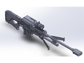 halo 4 sniper peças traje 3d print model - Mito3D