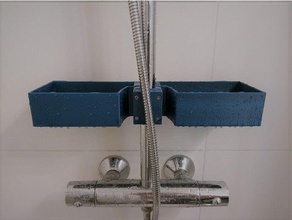 shower rail caddy - duschablage bathroom 3d print model - Mito3D