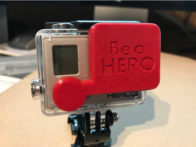 gopro hero 4 de buceo carcasa tapa la lente cámara lenscap cubierta protector fotografía bajo el agua vídeo 3D print model - Mito3D