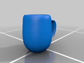 tazza La stampa 3d frullatore caffè contenitore carino servizio di posate 3d print model - Mito3D