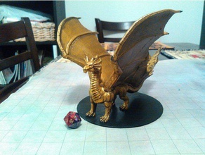 ottone drago giochi in dungeons & dragons pathfinder 3d print model - Mito3D