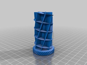 customisable spiral pill box - openscad containers 3d print model - Mito3D