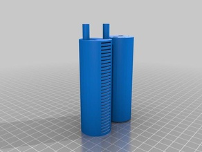 cilindro ranurado perseguidos accesorios 3d print model - Mito3D