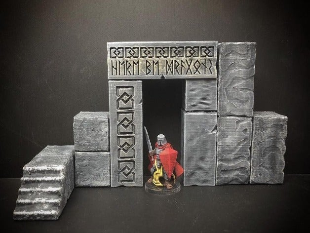 scatterblocks runico gateway 28mm eroici giochi e giocattoli i blocchi gioco da tavolo boardgames edificio di costruzione dnd dungeon dungeons dragons fantasia frostgrave in miniatura miniature mordheim pathfinder ruolo rpg saga scatter terreno viking vichinghi wargame wargames-giochi guerra warhammer 40k fantasy viandante 3D print model - Mito3D