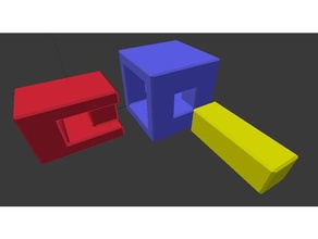 puzzle cubo simple de las necesidades apoyos aprendizaje fácil matemáticas la física rápido corto 3d print model - Mito3D