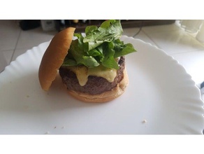104mm burger basın mutfak ve yemek hamburger 3d print model - Mito3D