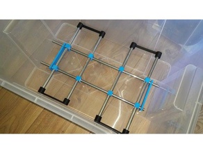 rod-holder boxes like ikea samla 45 - stangenverbinder tool holders & 3d print model - Mito3D