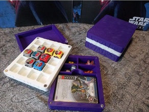 destiny deck dice & token holder rolling tray lid games 3d print model - Mito3D