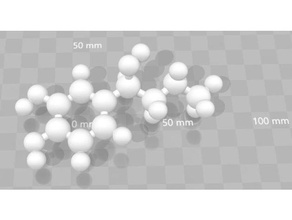 adrenaline stick ball model atom chemical molecule science 3d print model - Mito3D