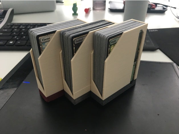 mtg 60 card deck box containers magic gathering 3D print model - Mito3D