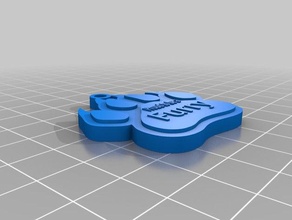 proud furry keychain keychains 3d print model - Mito3D