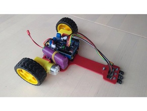 jj1 linha de seguidor do robô robótica arduino o uno chassis engrenagem motor shield chassi ttmotor tt 3d print model - Mito3D