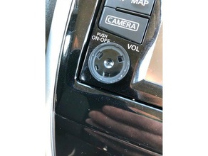 nissan versa note radio knob insert automotive 3d print model - Mito3D