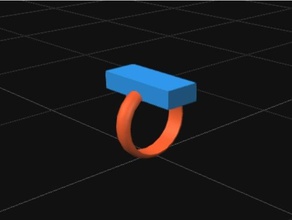 Zoll-cm-ring Modelle 1cm Zoll Messen ring 3d print model - Mito3D