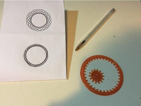spirographe - dessin de la machine jouet rapide simple impression jouets & accessoires jeux les enfants le cercle tirage au sort enfant un imprimer d'impression 3d print model - Mito3D