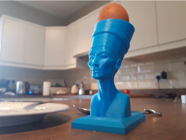 nefertiti yumurta Kupası heykeller 3D print model - Mito3D