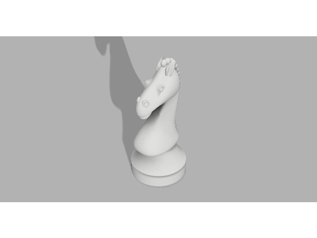 knight piece chess 3D print model - Mito3D