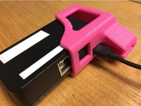 micro usb cable retainer redpark gigabit + poe adapter ipad gadgets 3d print model - Mito3D