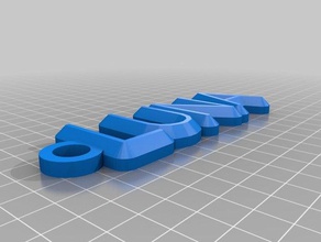 keychain luna keychains 3d print model - Mito3D