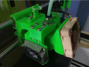 toolson p3steel mk2 - bowden bracket noctua 40mm fan 3d printer parts 3d print model - Mito3D