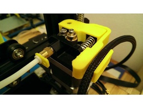 cr10 ender2 snap lock extrusor de la manga del soporte cable Impresora 3d accesorios creality3d cr-10 creality ender 2 extrusora 3d print model - Mito3D