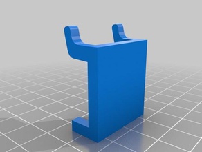 pegboard 2 posição em branco - quadrado limpo parametrizada porta-ferramentas & caixas de montagem 3d print model - Mito3D