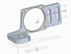 prusa i3-Klon dmyco + e3d-z-sensor-Messuhr-Halter 3d Drucker Zubehör - Lüfter dial Messuhr e3d e3d-v6 fan Manometer Halter i3 sensor z-sensor 3d print model - Mito3D