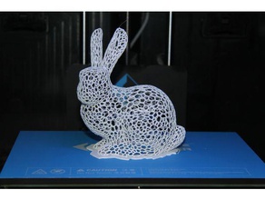 grid-bunny stylish easter decoration no support sculptures bunny easterbunny voronoi 3d print model - Mito3D