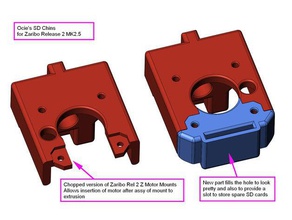 ocie's sd chins - z motor mounts zaribo & haribo 3d printer parts 3030 3d print model - Mito3D