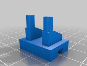 fischertechnik maennchen halterung Bau-Spielzeug 3d print model - Mito3D