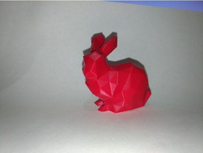 baixa poli coelho geometrico animais easteregg lowpoly contagem de polígonos coelhos 3d print model - Mito3D