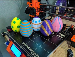 ovos de páscoa multi-cor A impressão 3d a easteregg ovo multi-material multicolor 3d print model - Mito3D