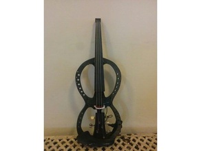 equilibrio mk1 3-d stampabile violino elettrico su larga scala della stampante La stampa 3d amped musica il 3d print model - Mito3D