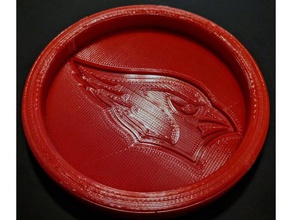 arizona cardinals drink coaster food & in cardinali bevanda nfl 3d print model - Mito3D