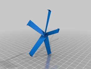 5 Blatt propeller hobby prop 3d print model - Mito3D