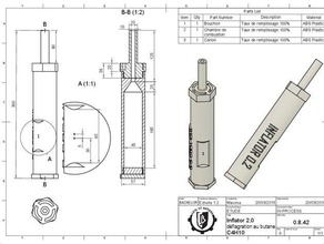 patator gonfleur 20 le bricolage une explosion arme à feu de gaz pistolet l'arme 3d print model - Mito3D