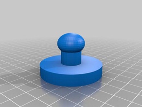 Runde stamper Kunst Stempel das Stempeln Briefmarken Stempel-Halter 3d print model - Mito3D