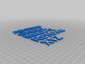 alfabeto arredamento 3d print model - Mito3D
