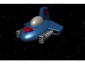 supermobile jouets & jeux la fusée de superman 3d print model - Mito3D
