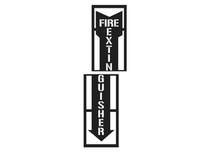 fire extinguisher stencil signs & logos 3d print model - Mito3D