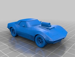 corvette soplador hobby coches 3d print model - Mito3D