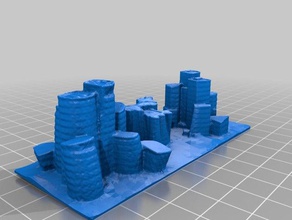 d sseldorf - medienhafen edifícios e estruturas prédio cidade duesseldorf alemanha paisagem miniatura scan scanner a digitalização 3d print model - Mito3D
