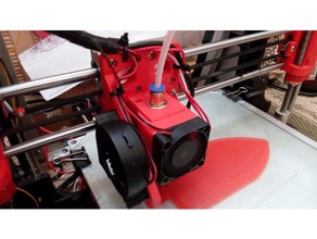 carriage extruder tronxy 3d printer extruders fan nozzle p802e 3d print model - Mito3D