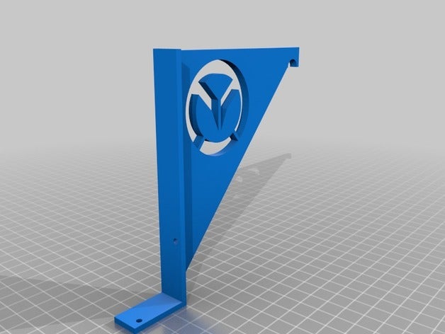 support de bobine montée sur table overwatch logo Imprimante 3d accessoires filament le titulaire ikea manque faible des branches basses monté la 3D print model - Mito3D