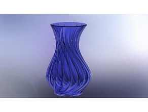 vase Dekor Blumen-vase Blumen-Vasen twisted 3d print model - Mito3D