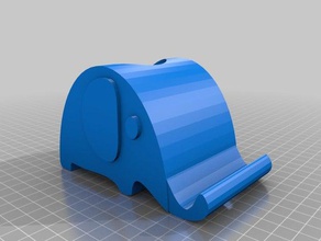 elephant phone stand mobile 3d print model - Mito3D