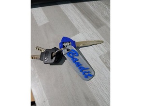 porte cl suzuki bandit clé de la chaîne porte-clés vélo un trousseau clés le moto motobike cle 3d print model - Mito3D