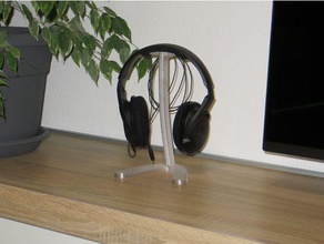 headphones holder audio headphone 3d print model - Mito3D